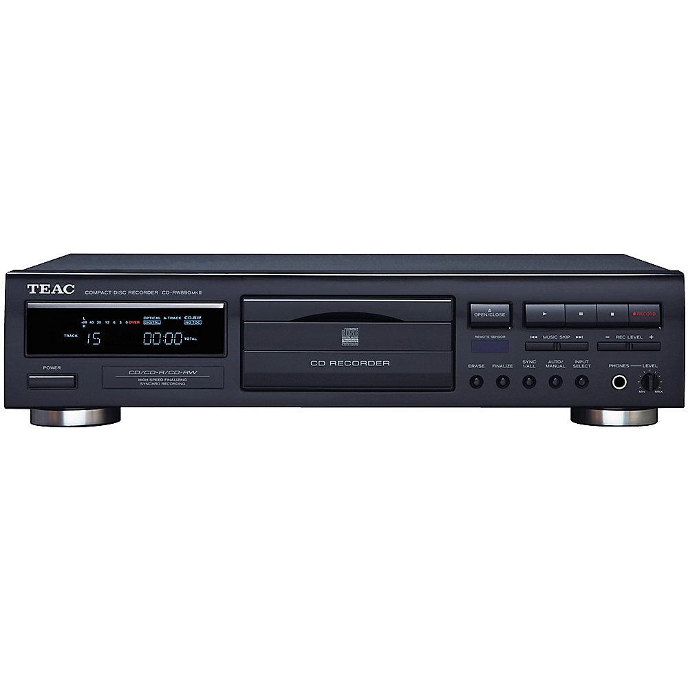 TEAC CD-RW890MK2 CD/CD-R/CD-RW-Recorder analoge und digitale Quellen schwarz, TEAC, CD-RW890MK2, CD/CD-R/CD-RW-Recorder, analoge, digitale, Quellen, schwarz