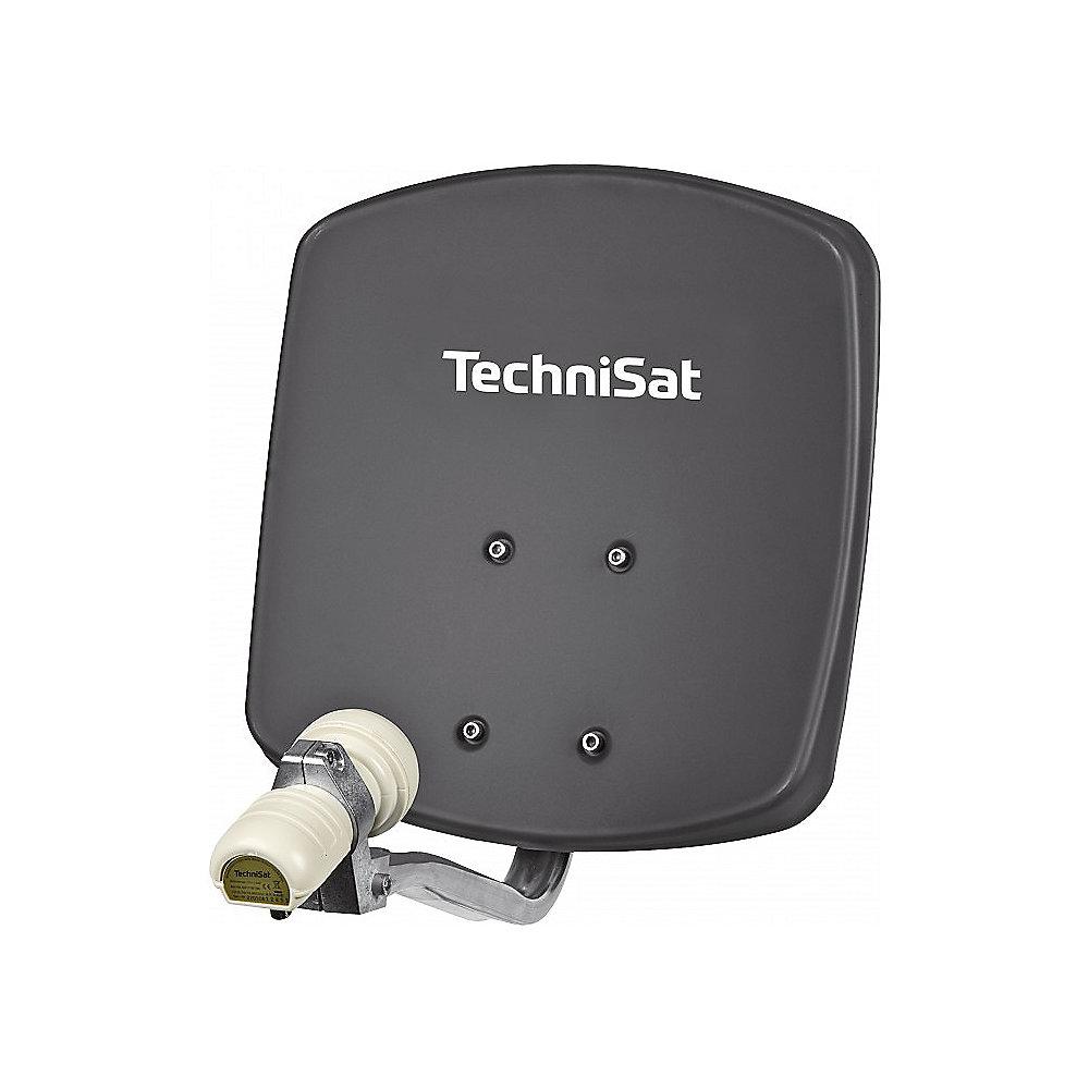 TechniSat DigiDish 33 mit Universal-V/H-LNB, grau