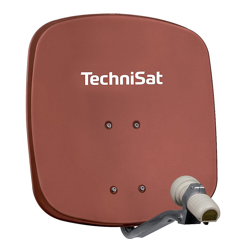 TechniSat DigiDish 45 rot mit Universal V/H-LNB, TechniSat, DigiDish, 45, rot, Universal, V/H-LNB