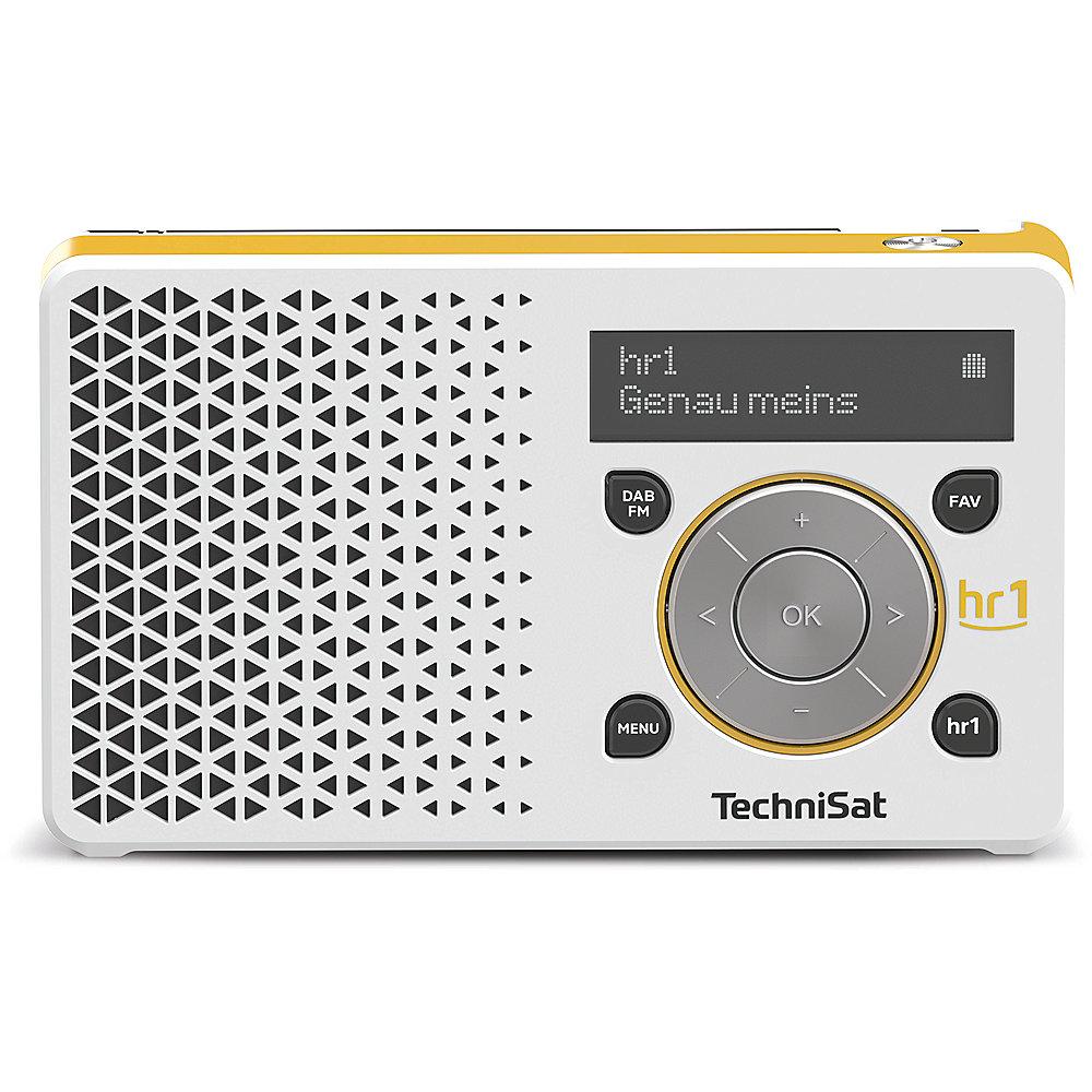 Technisat DIGITRADIO 1, hr1 Edition, weiß/gelb UKW/DAB  mit Akku Netzteil