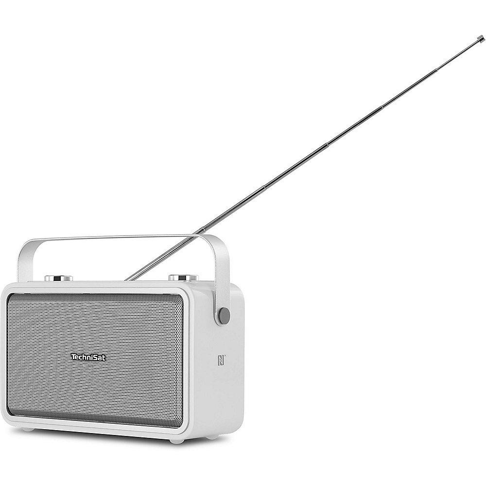 TechniSat DIGITRADIO 225, weiß UKW/DAB  Radio Bluetooth mit Akku
