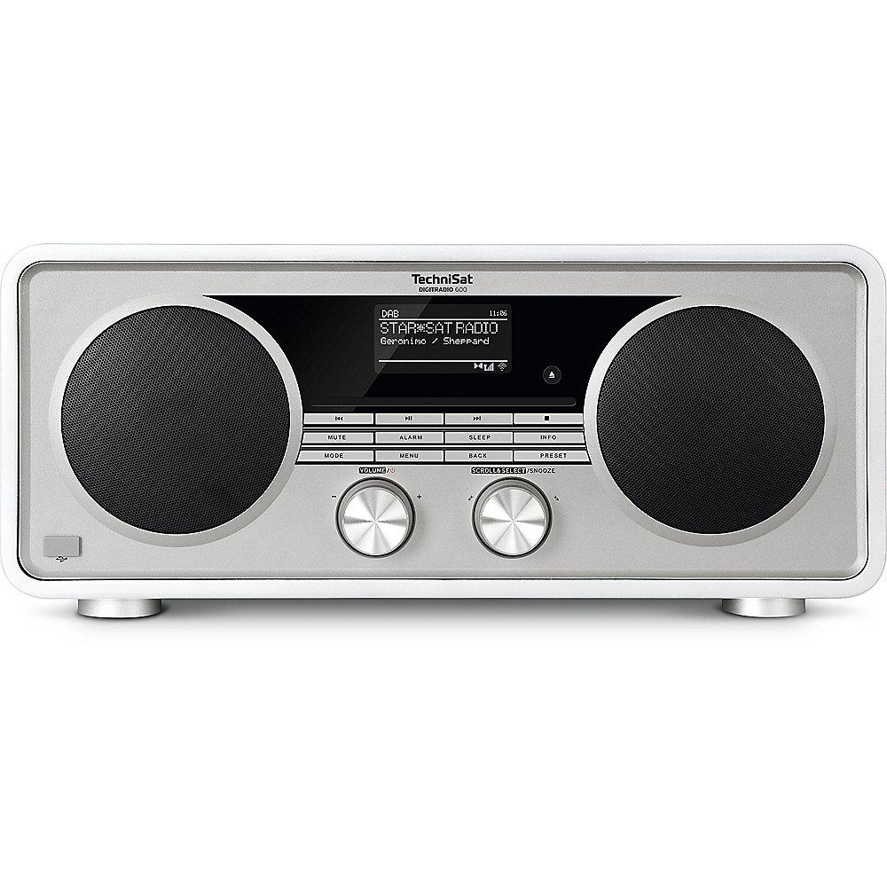 TechniSat DIGITRADIO 600, UKW/DAB /WLAN Multiroom CD-Player Bluetooth weiß