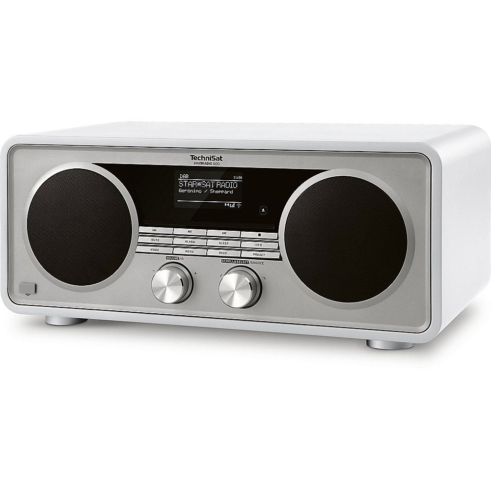 TechniSat DIGITRADIO 600, UKW/DAB /WLAN Multiroom CD-Player Bluetooth weiß