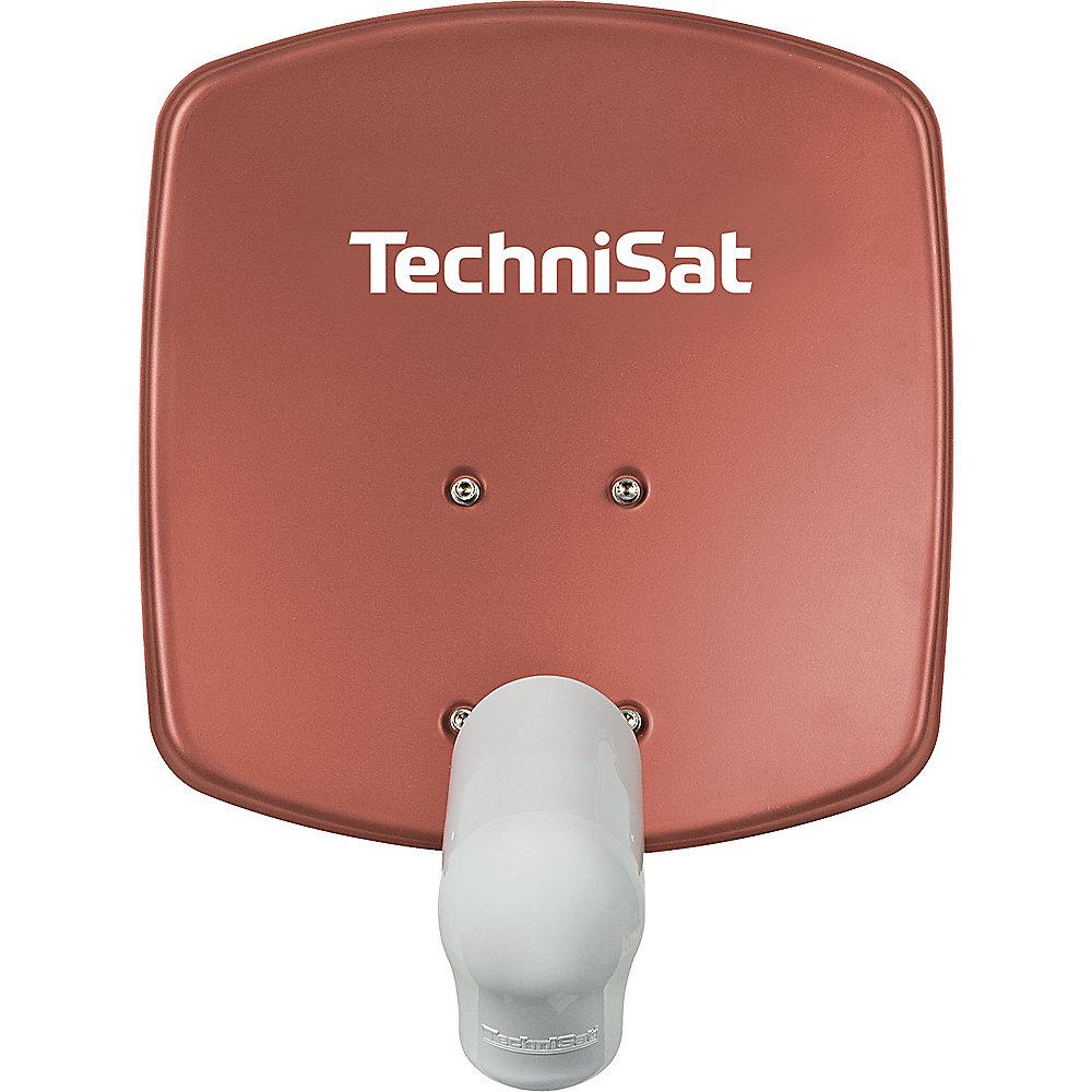 TechniSat SATMAN 33, UNYSAT-V/H-LNB, ziegelrot, DigitalSat-Antenne