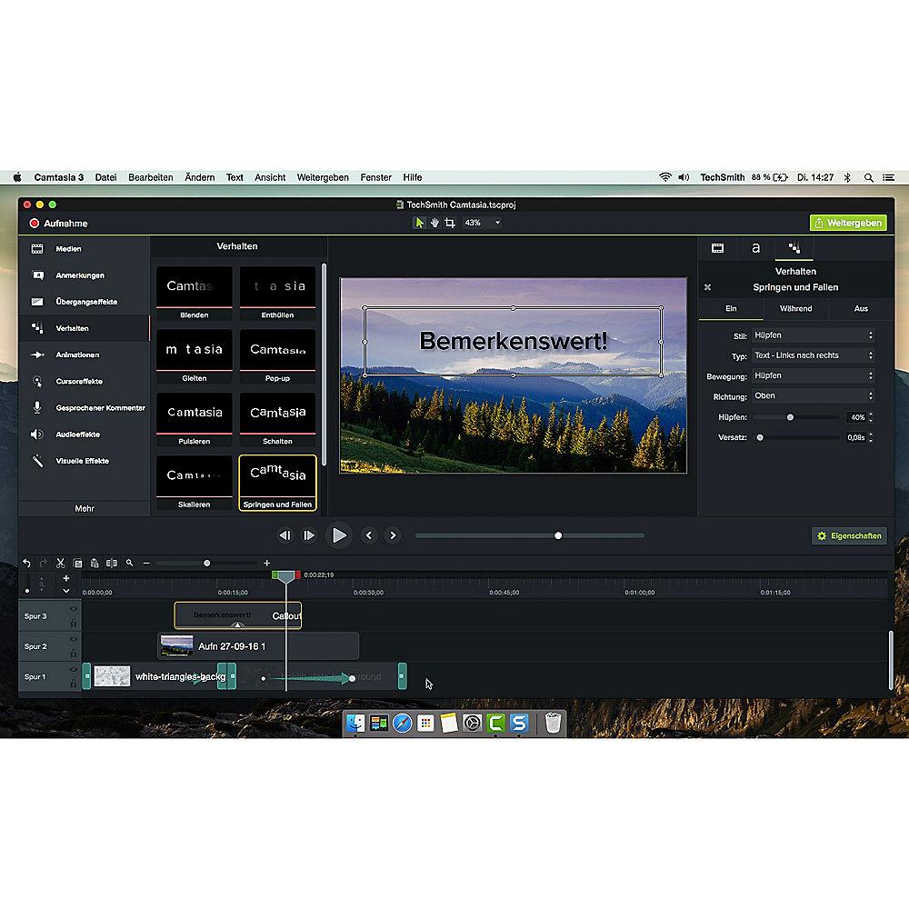 TechSmith Camtasia Studio 9 15-24 User Upgrade Lizenz