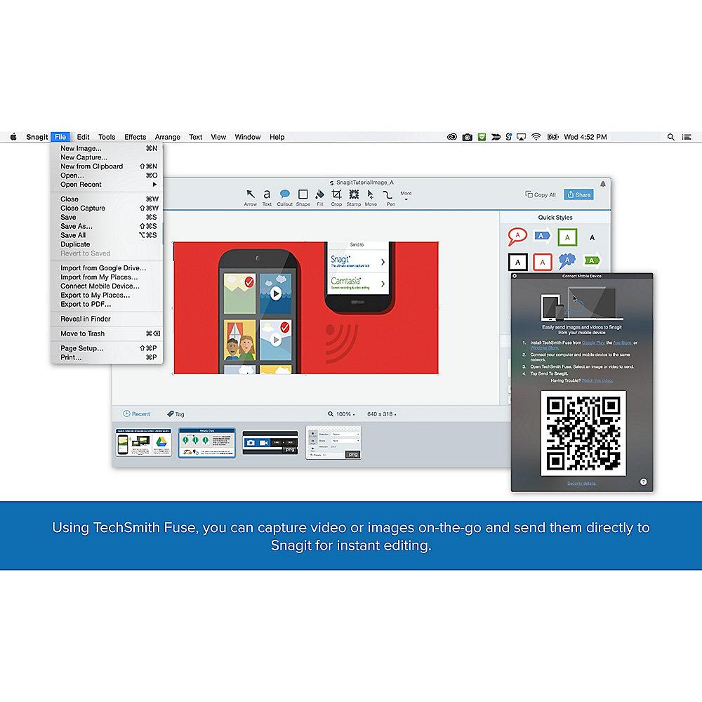 TechSmith SnagIt 13 1-4 User Mac/Win ESD, TechSmith, SnagIt, 13, 1-4, User, Mac/Win, ESD