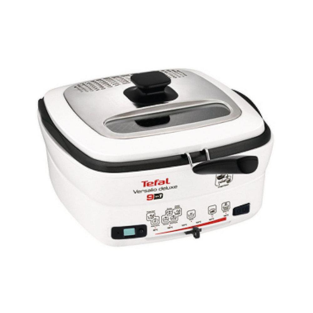 Tefal FR 4950 Multifunktions-Fritteuse Versalio Deluxe 9in1 Weiß/Schwarz