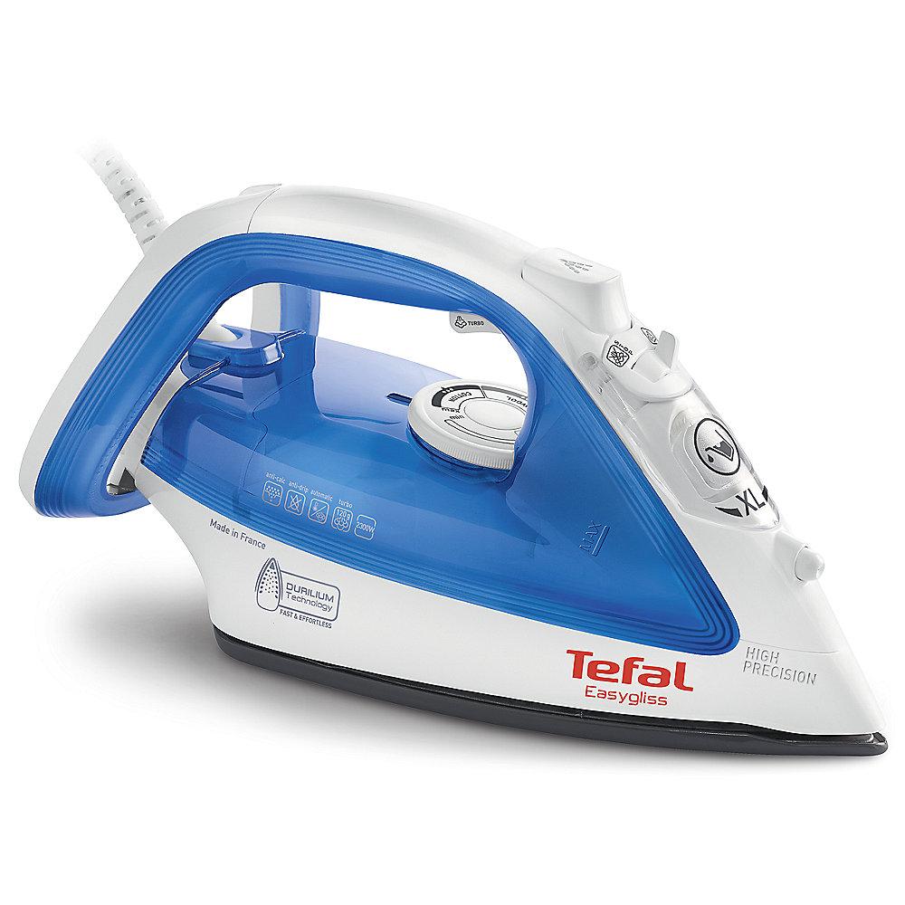 Tefal FV 3920 Easygliss Dampfbügeleisen 2.300 W blau/weiß