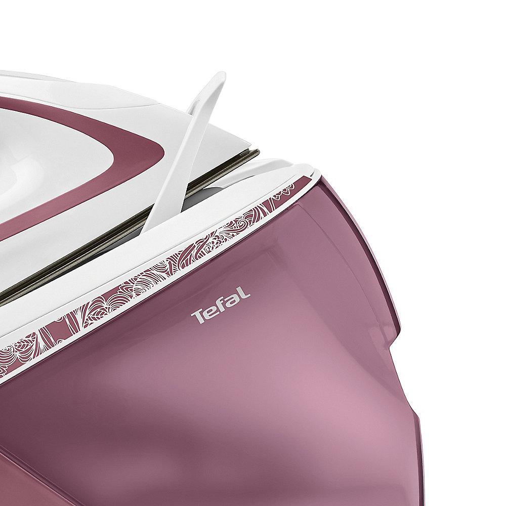 Tefal GV9560 Pro Express Ultimate Hochdruck-Dampfbügelstation weiss/rosé