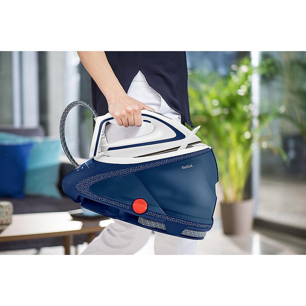 Tefal GV9580 Pro Express Ultimate Hochdruck-Dampfbügelstation blau/weiss