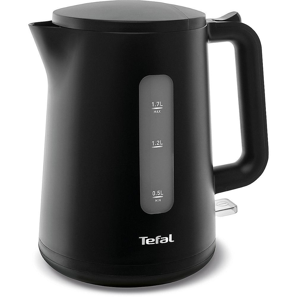 Tefal KO2008 Element Black Wasserkocher 1,7 Liter 2.400W schwarz, Tefal, KO2008, Element, Black, Wasserkocher, 1,7, Liter, 2.400W, schwarz