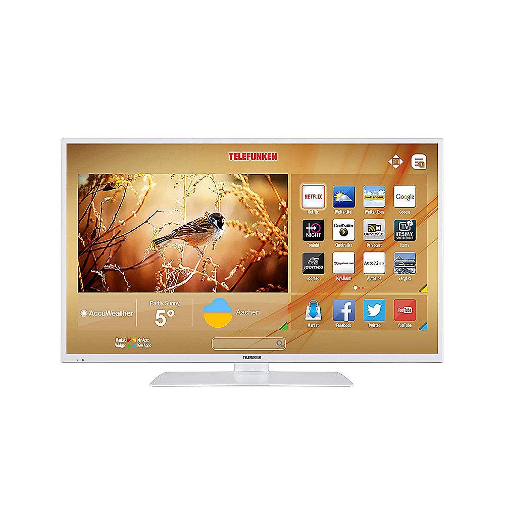 Telefunken XU55D401-W 140cm 55" 4K UHD  CMP 1200 weiß Smart Fernseher