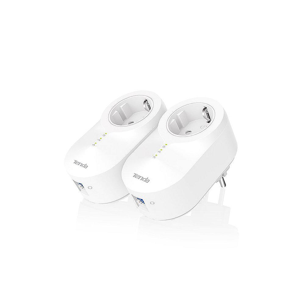 Tenda PH6 AV1000 Gigabit Powerline Pass-Through Adapter Kit