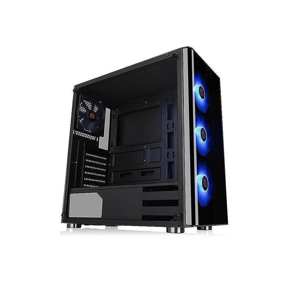 Thermaltake V200 TG RGB Midi-Tower ATX Gehäuse schwarz, Sichtfenster