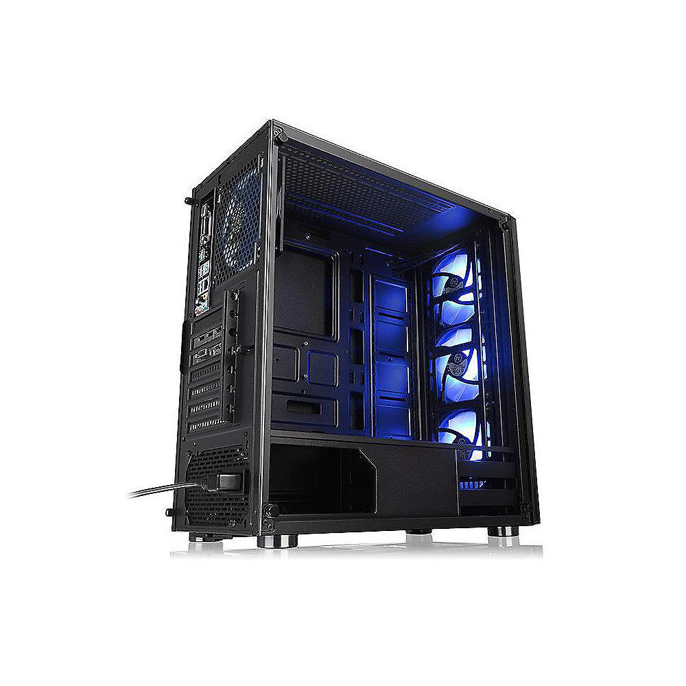 Thermaltake V200 TG RGB Midi-Tower ATX Gehäuse schwarz, Sichtfenster