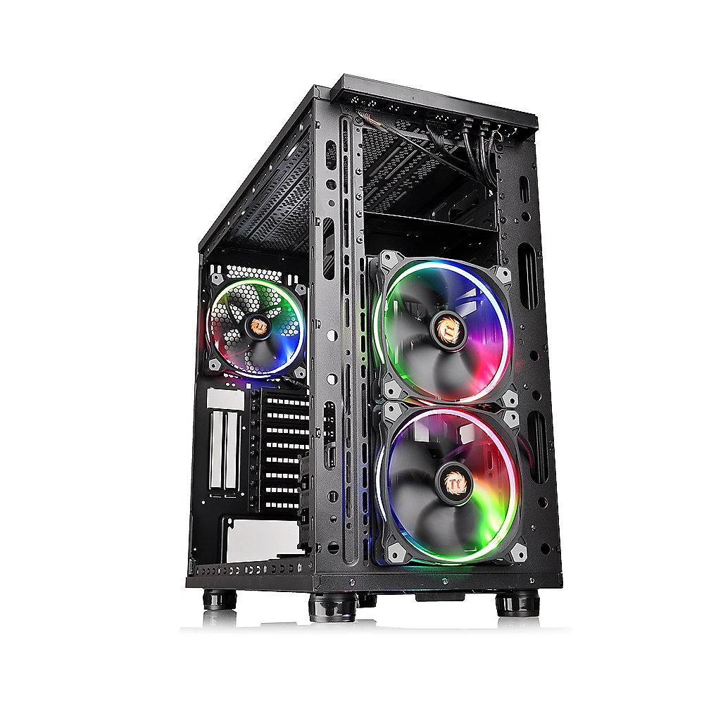 Thermaltake View 31 TG RGB Midi-Tower ATX Gehäuse schwarz, mit Sichtfenster