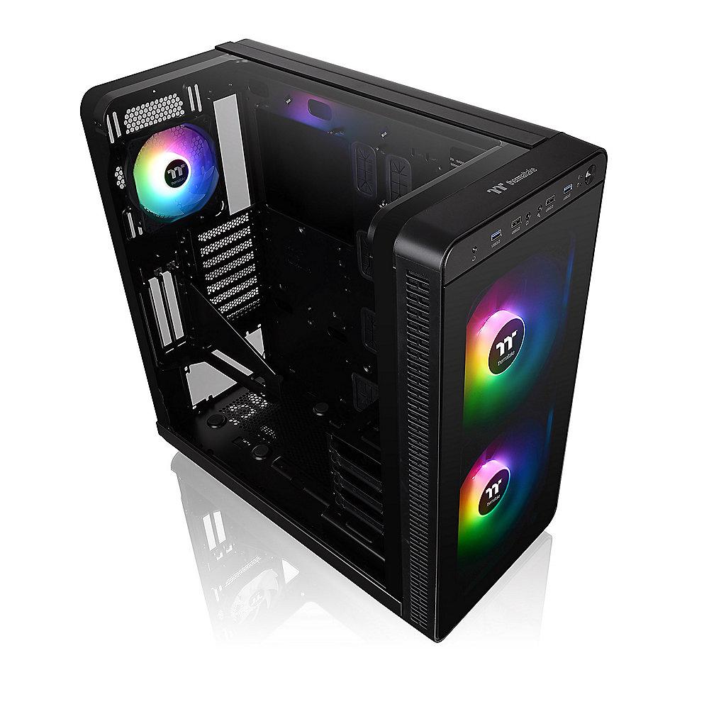 Thermaltake View 37 ARGB Pure Midi-Tower E-ATX Gehäuse schwarz L-Typ Seitenteil