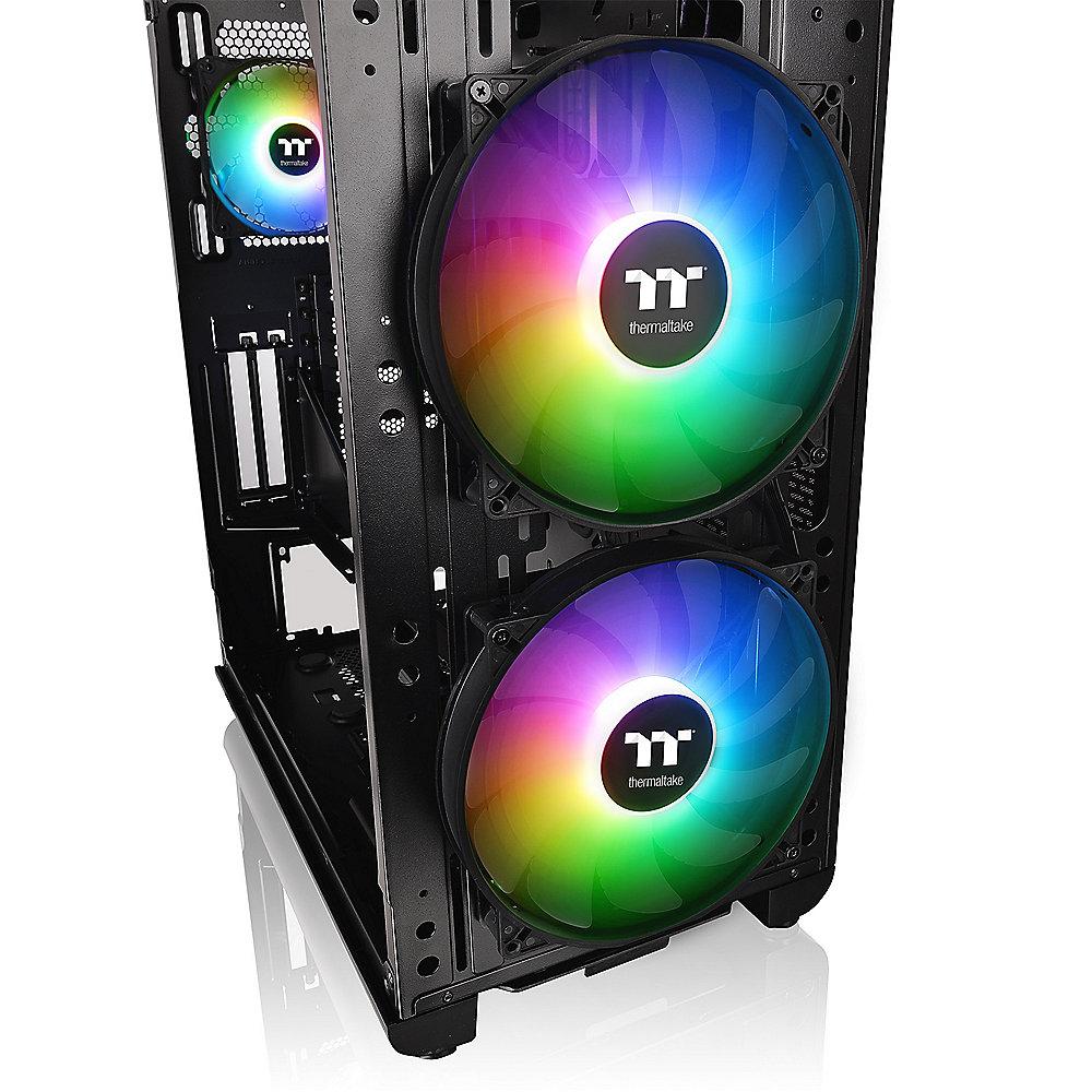 Thermaltake View 37 ARGB Pure Midi-Tower E-ATX Gehäuse schwarz L-Typ Seitenteil