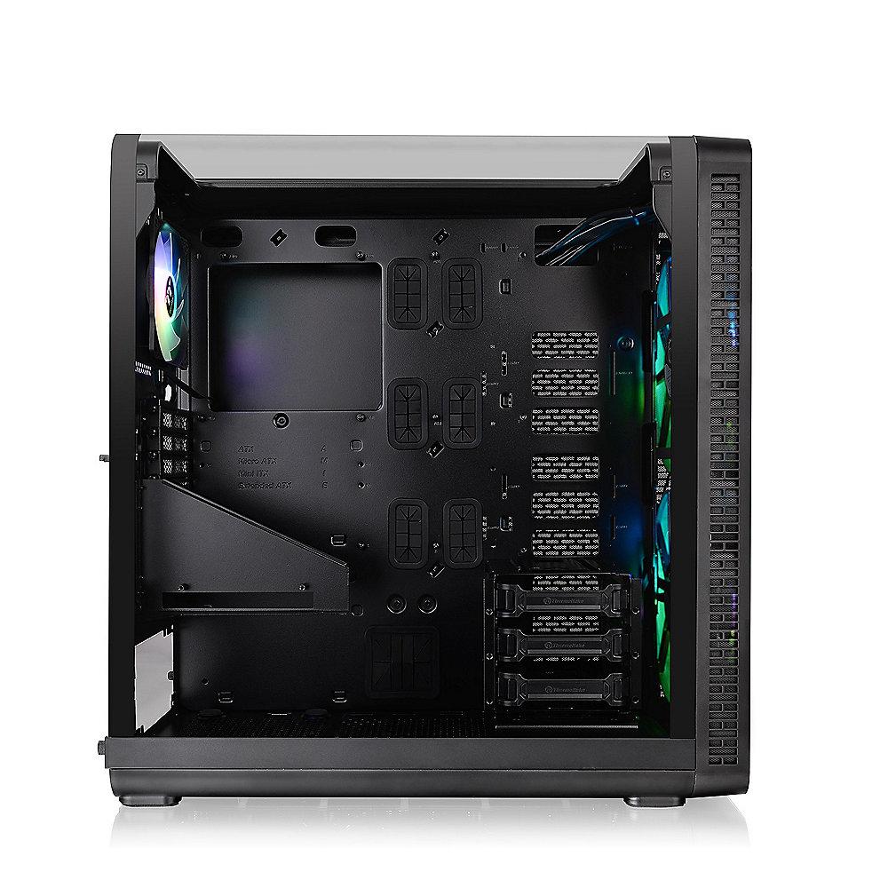 Thermaltake View 37 ARGB Pure Midi-Tower E-ATX Gehäuse schwarz L-Typ Seitenteil