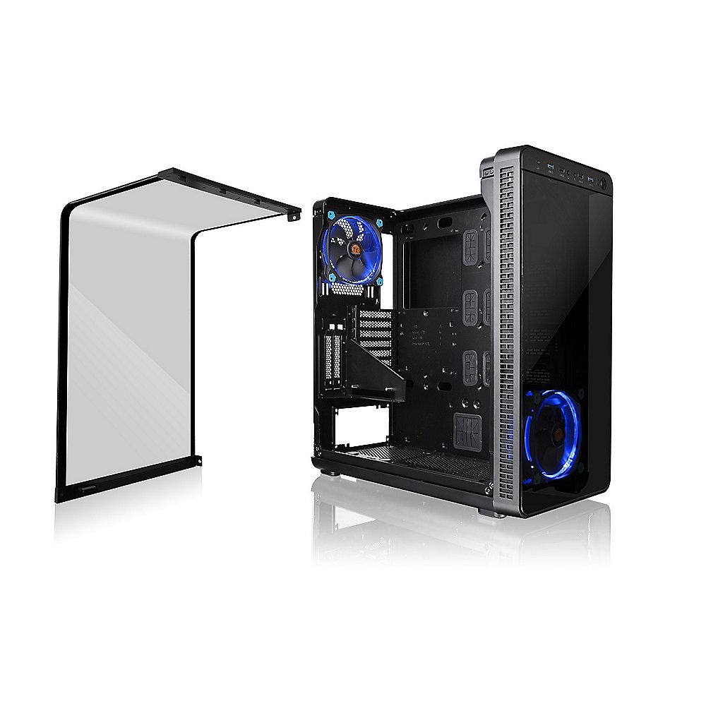 Thermaltake View 37 Midi-Tower ATX Gaming Gehäuse schwarz, mit Sichtfenster