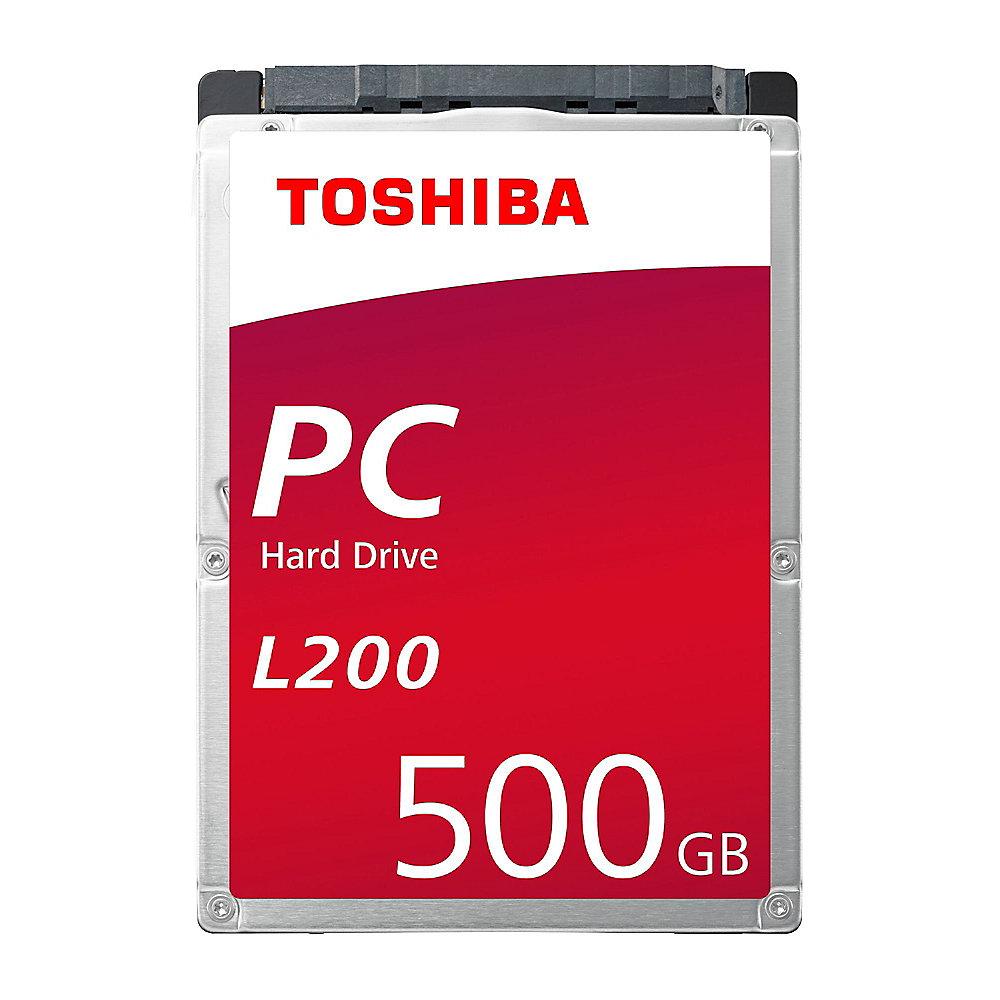 Toshiba L200 Slim HDWK105UZSVA - 500GB 5400rpm 8MB SATA600 2.5zoll Bulk, Toshiba, L200, Slim, HDWK105UZSVA, 500GB, 5400rpm, 8MB, SATA600, 2.5zoll, Bulk