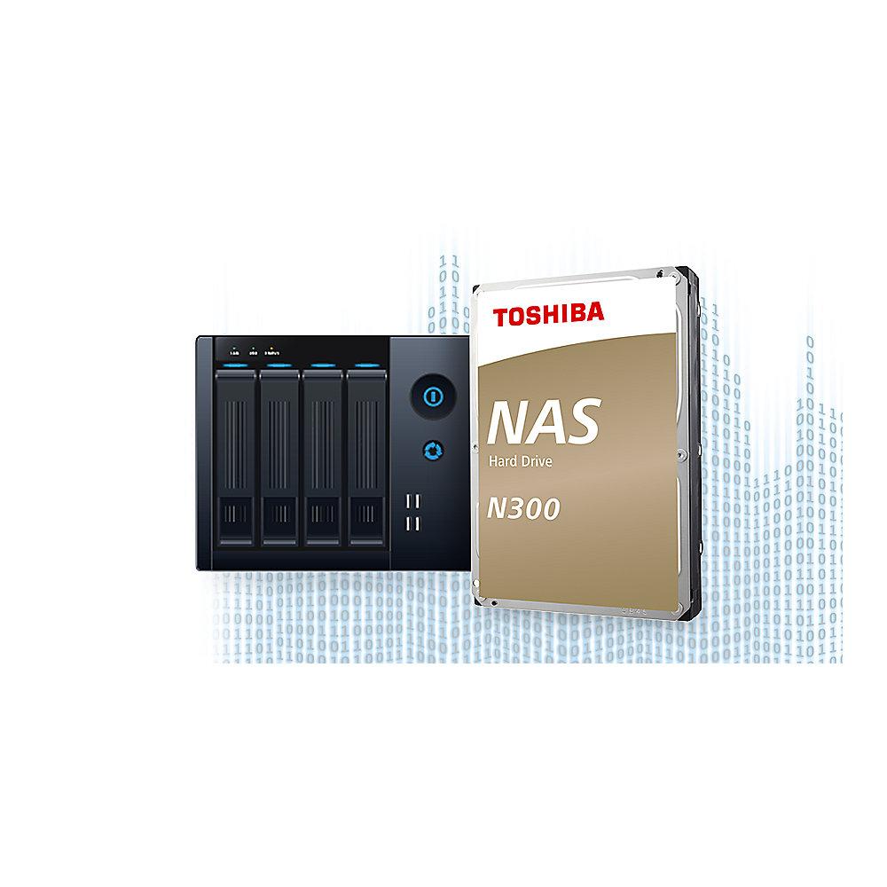 Toshiba N300 HDWN160UZSVA 6TB 128MB 7.200rpm 3.5zoll SATA600 Bulk