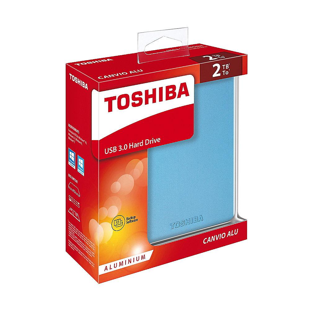 Toshiba Stor.E Canvio ALU USB3.0 2TB 2.5Zoll blau, Toshiba, Stor.E, Canvio, ALU, USB3.0, 2TB, 2.5Zoll, blau