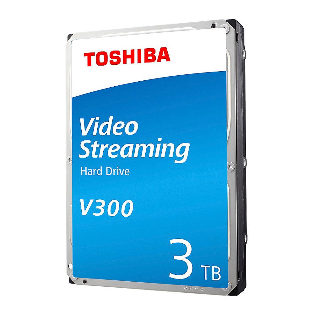 Toshiba V300 HDWU130UZSVA 3TB 64MB 5.940rpm 3.5zoll SATA600 Bulk, Toshiba, V300, HDWU130UZSVA, 3TB, 64MB, 5.940rpm, 3.5zoll, SATA600, Bulk
