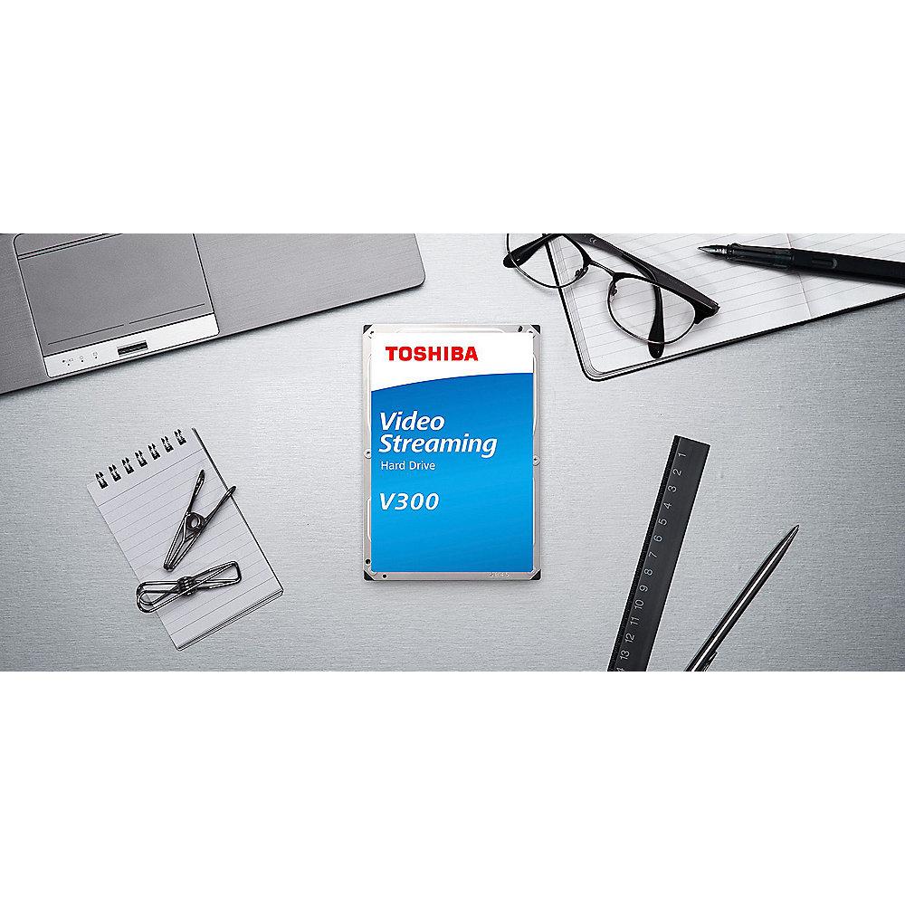 Toshiba V300 HDWU130UZSVA 3TB 64MB 5.940rpm 3.5zoll SATA600 Bulk, Toshiba, V300, HDWU130UZSVA, 3TB, 64MB, 5.940rpm, 3.5zoll, SATA600, Bulk