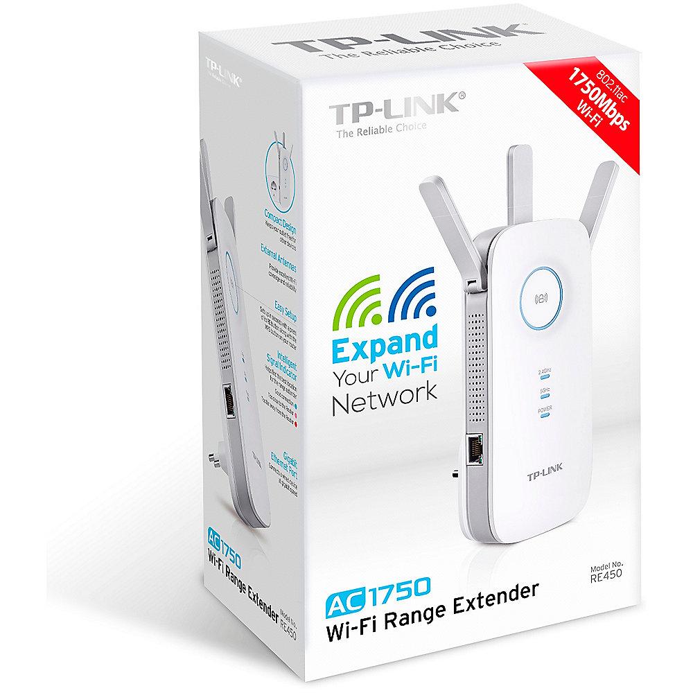 TP-LINK AC1750 RE450 1750MBit Universeller WLAN-ac Repeater mit Gigabit LAN Por