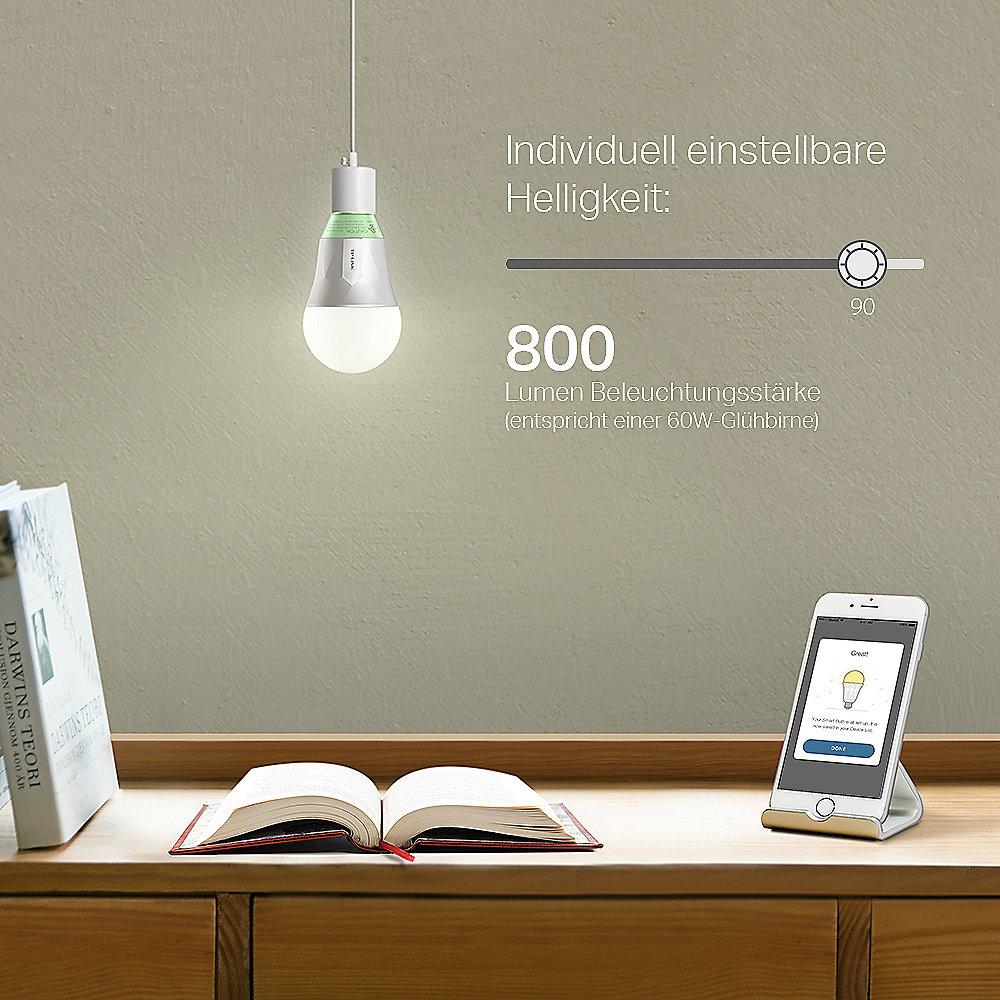 TP-Link LB130 Smarte LED-WLAN-Glühbirne 11W E27 dimmbar, einstellbare Farbtöne