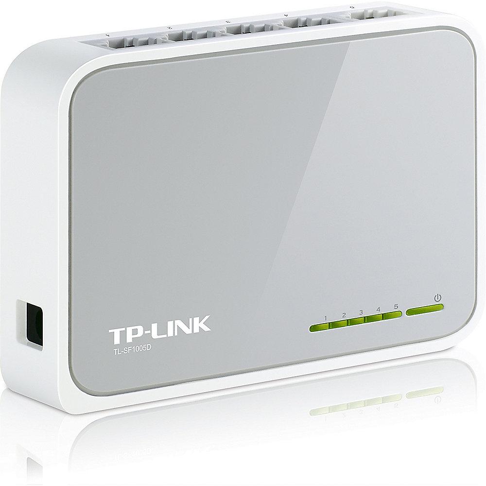 TP-LINK TL-SF1005D 5x Port Desktop Switch, TP-LINK, TL-SF1005D, 5x, Port, Desktop, Switch