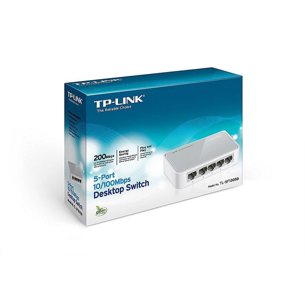 TP-LINK TL-SF1005D 5x Port Desktop Switch, TP-LINK, TL-SF1005D, 5x, Port, Desktop, Switch
