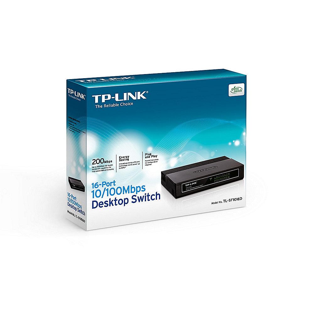 TP-LINK TL-SF1016D 16x Port Desktop Switch, TP-LINK, TL-SF1016D, 16x, Port, Desktop, Switch