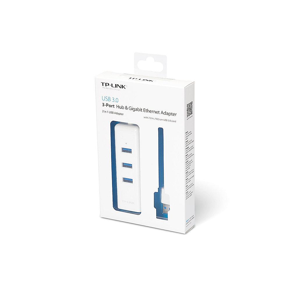 TP-LINK UE330 Gigabit Ethernet   3-Port USB HUB USB3.0 Adapter