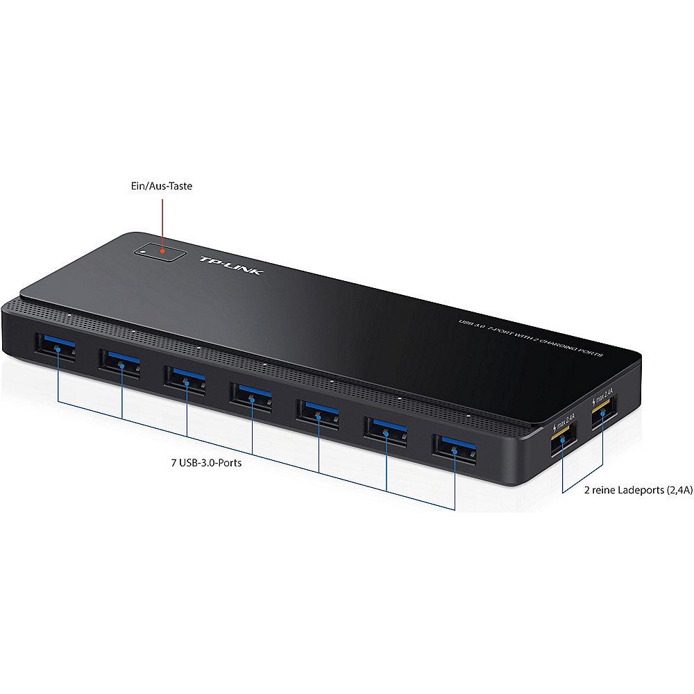 TP-LINK UH720 USB Hub mit 2 Ladeports - 7 Port USB 3.0, 2x Ladeport 2,4A