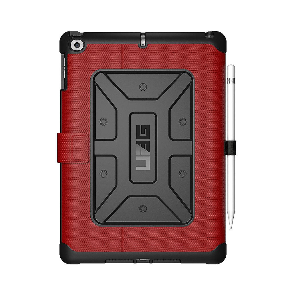 UAG Metropolis Case für Apple iPad 9.7 (2017/2018) mit Pen-Halter, schwarz-rot