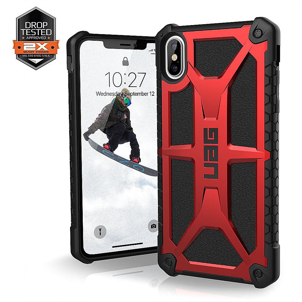 UAG Monarch Case für Apple iPhone Xs Max Crimson rot, UAG, Monarch, Case, Apple, iPhone, Xs, Max, Crimson, rot