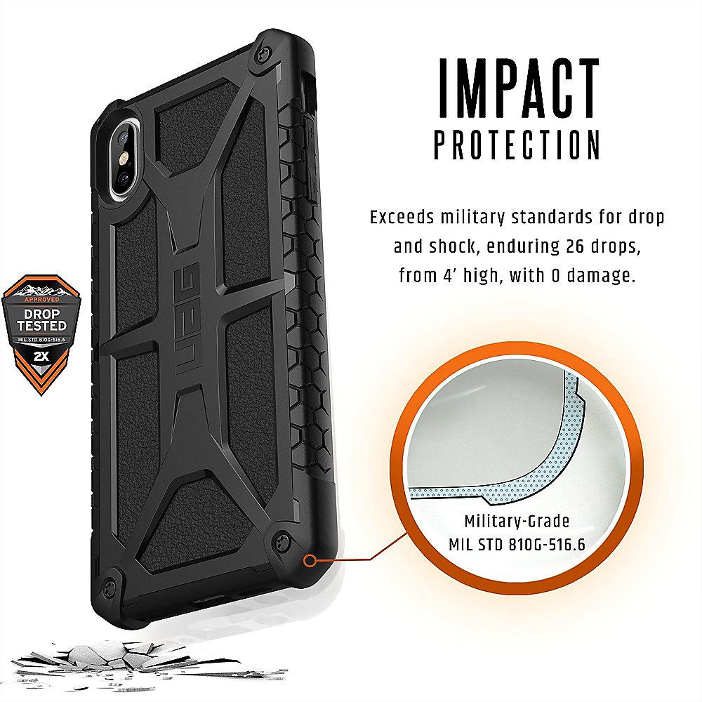 UAG Monarch Case für Apple iPhone Xs Max mattschwarz