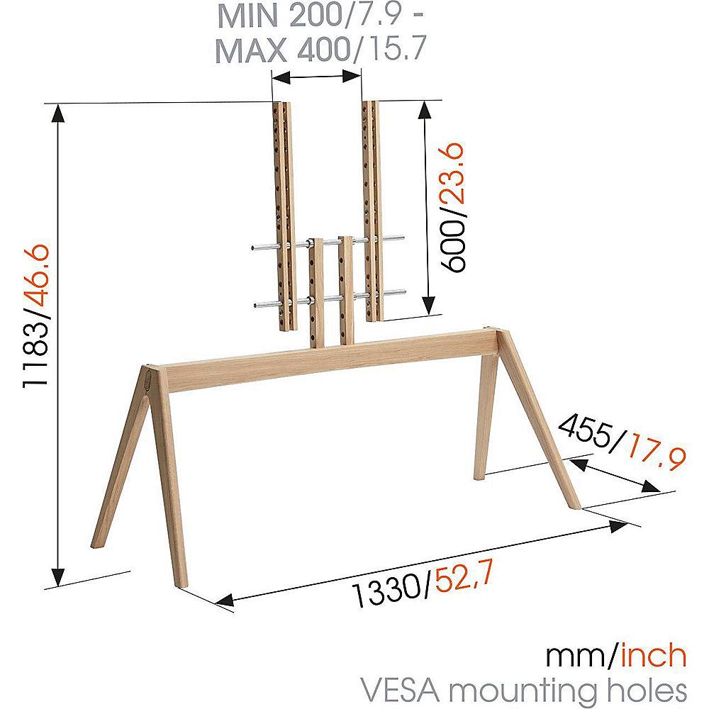 Vogels NEXT OP2 Standfuß Vesa max. 400 x 400 max 50kg Eiche Echtholz, Vogels, NEXT, OP2, Standfuß, Vesa, max., 400, x, 400, max, 50kg, Eiche, Echtholz