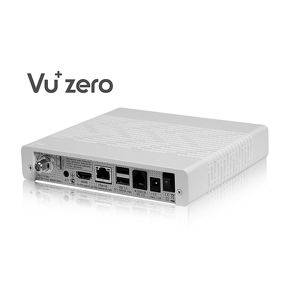 VU  ZERO 1x DVB-S2 Tuner Full HD 1080p Linux Receiver Weiß