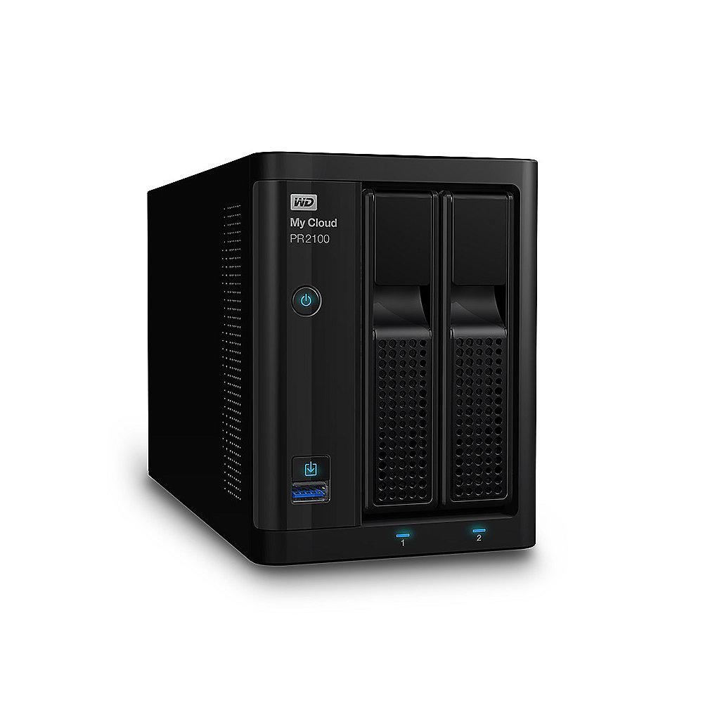 WD My Cloud Pro PR2100 NAS System 2-Bay 12TB inkl. 2x 6TB HDD WDBBCL0120JBK-EESN