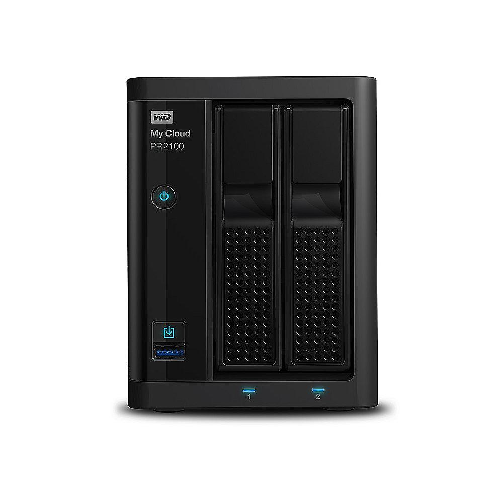 WD My Cloud Pro PR2100 NAS System 2-Bay 12TB inkl. 2x 6TB HDD WDBBCL0120JBK-EESN