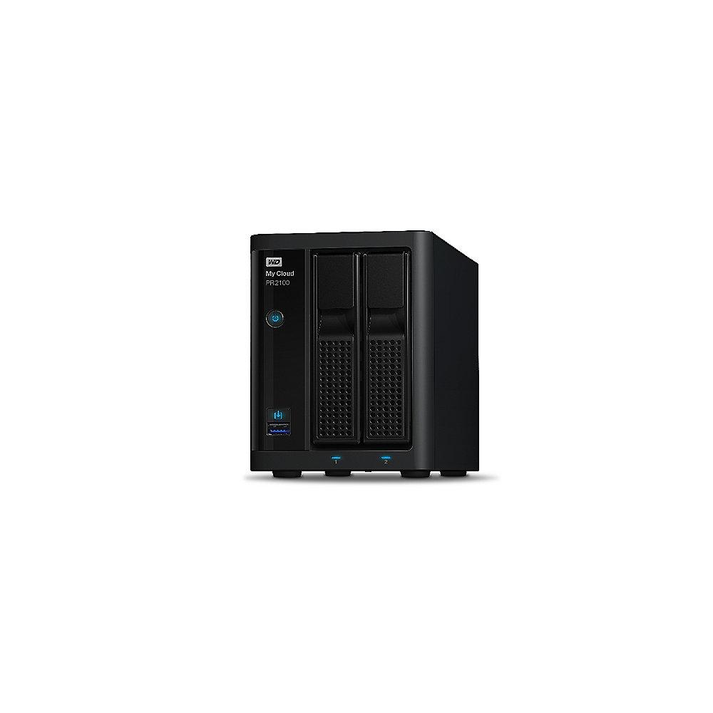 WD My Cloud Pro PR2100 NAS System 2-Bay 12TB inkl. 2x 6TB HDD WDBBCL0120JBK-EESN