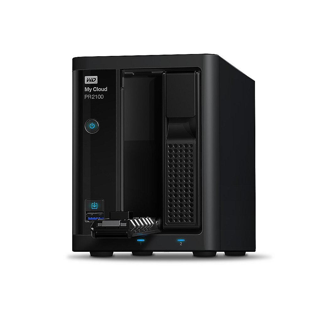 WD My Cloud Pro PR2100 NAS System 2-Bay 12TB inkl. 2x 6TB HDD WDBBCL0120JBK-EESN