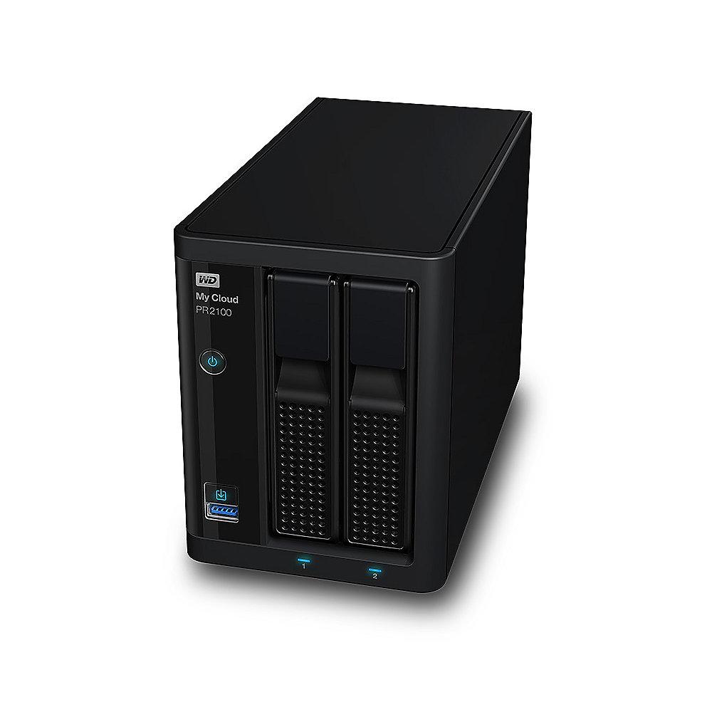 WD My Cloud Pro PR2100 NAS System 2-Bay 4TB inkl. 2x 2TB HDD WDBBCL0040JBK-EESN