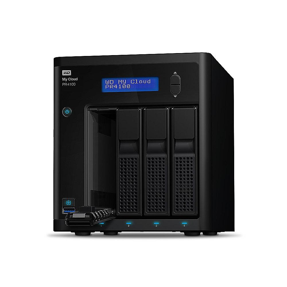 WD My Cloud Pro PR4100 NAS System 4-Bay 32TB inkl. 4x 8TB HDD WDBNFA0320KBK-EESN