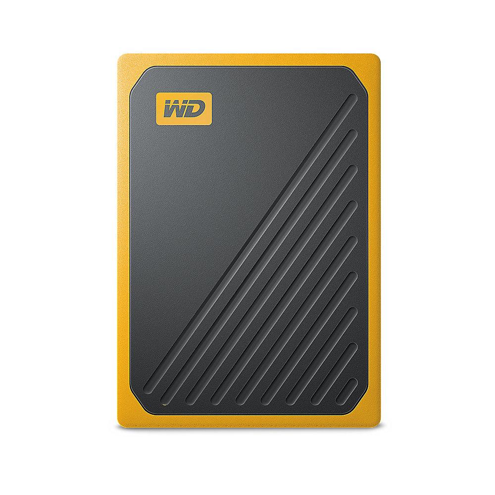 WD My Passport Go Portable SSD 500GB USB3.0 Schwarz und gelb