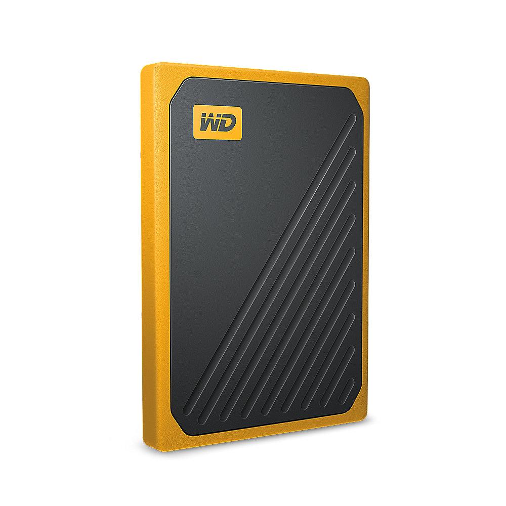 WD My Passport Go Portable SSD 500GB USB3.0 Schwarz und gelb, WD, My, Passport, Go, Portable, SSD, 500GB, USB3.0, Schwarz, gelb