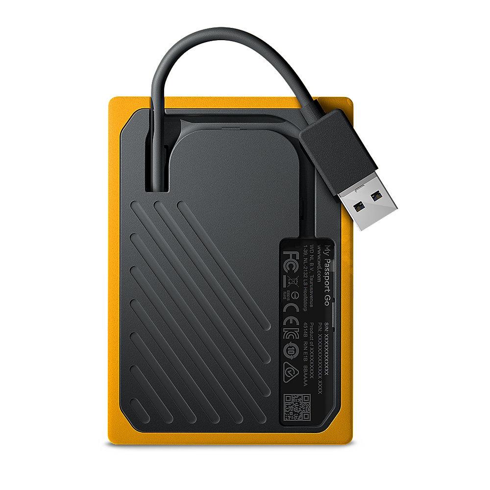 WD My Passport Go Portable SSD 500GB USB3.0 Schwarz und gelb, WD, My, Passport, Go, Portable, SSD, 500GB, USB3.0, Schwarz, gelb
